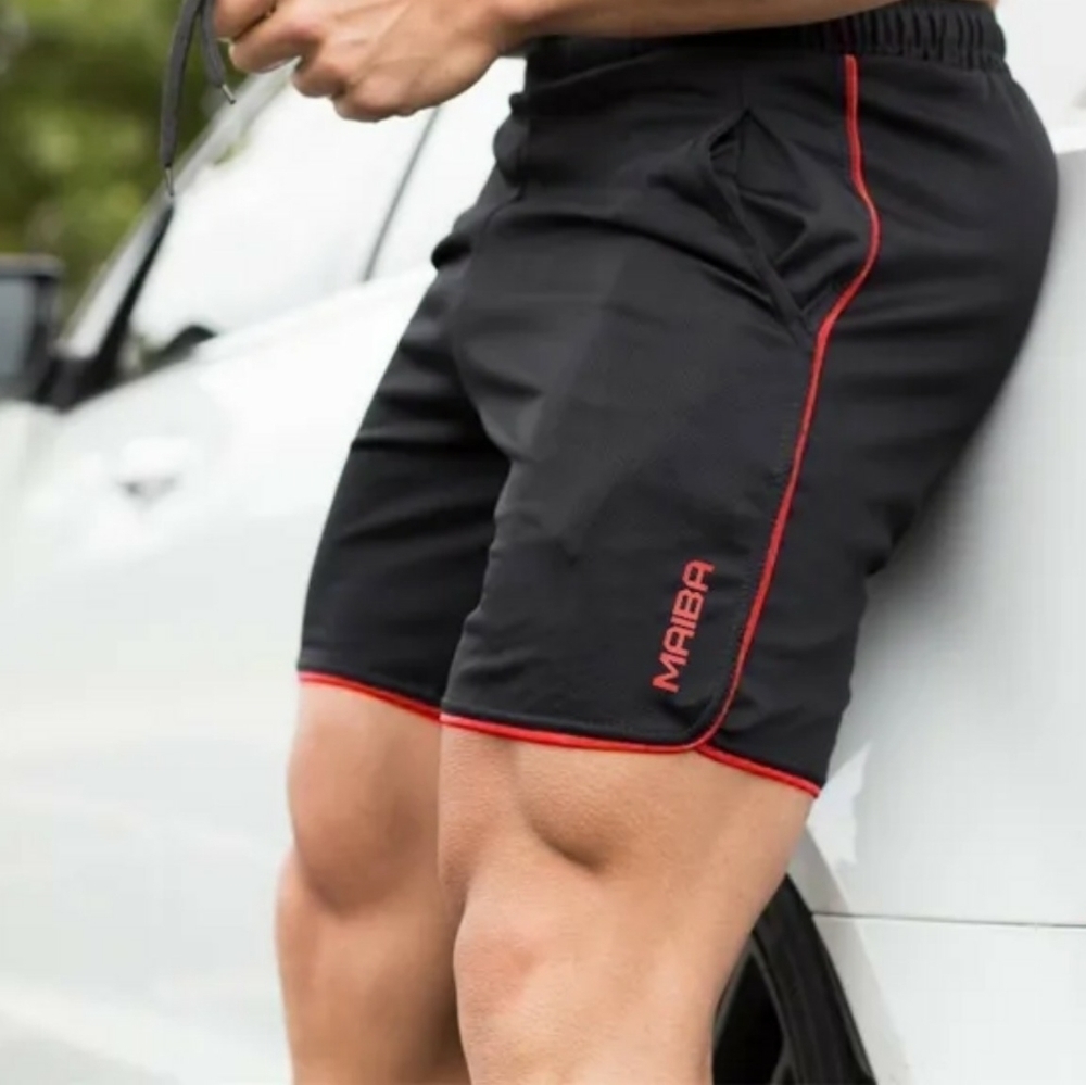 New Men's Black Sports Shorts Pants  XL
